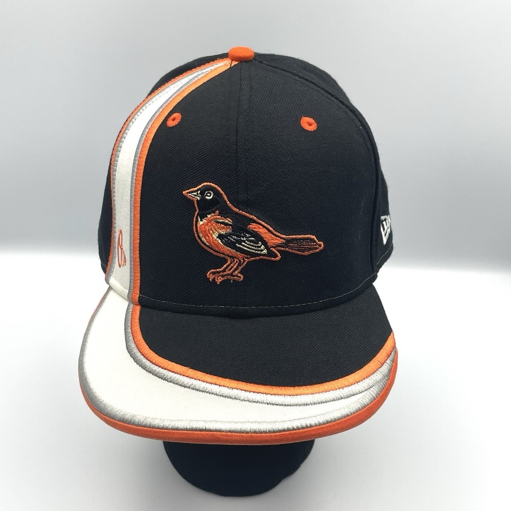 Baltimore Orioles New Era 59FIFTY Fitted Hat 7 1/2‎ Black Orange Bird Logo MLB